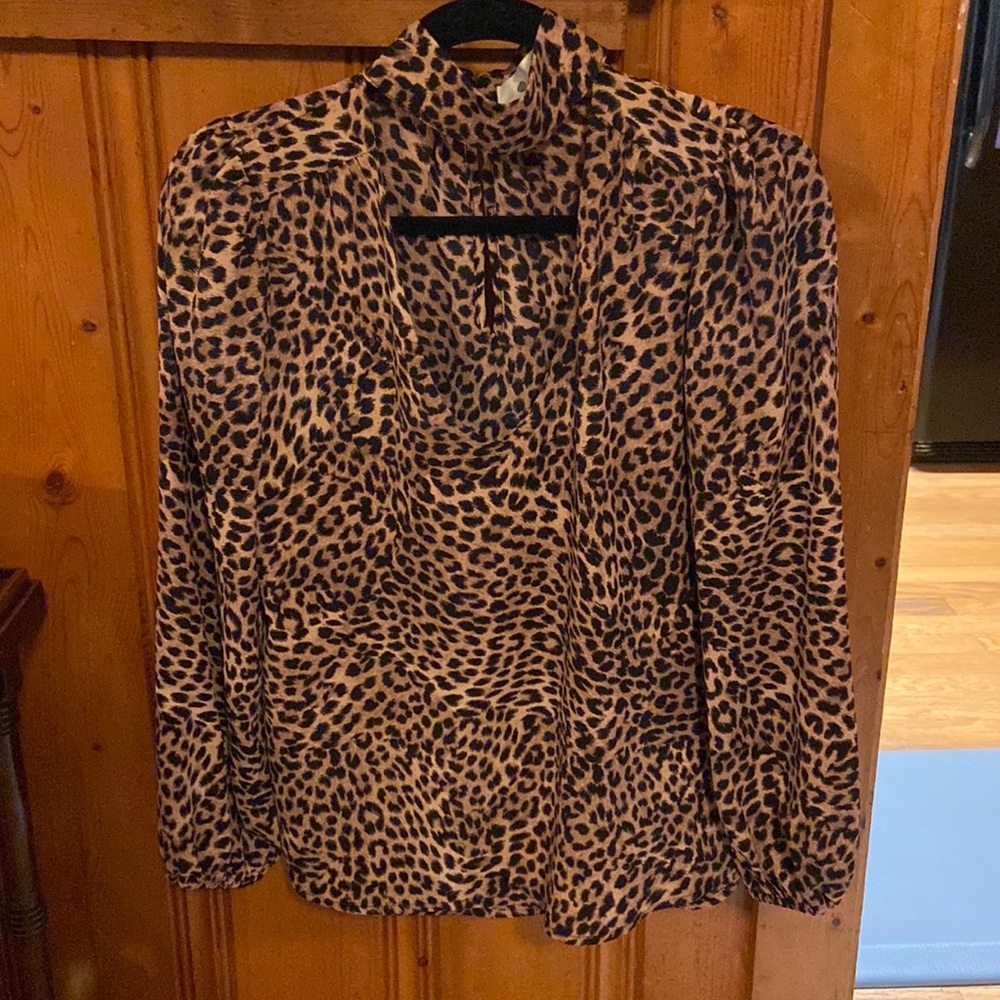 Leopard print blouse